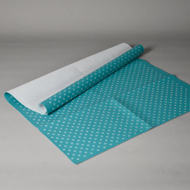 Mattress Protector / Rubber Sheet Dots Green Design